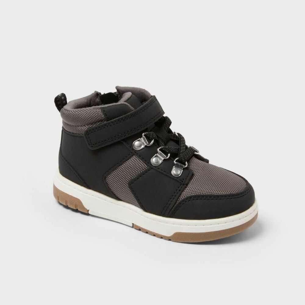 Toddler Shay Sneaker Boots - Cat & Jack Black 7T